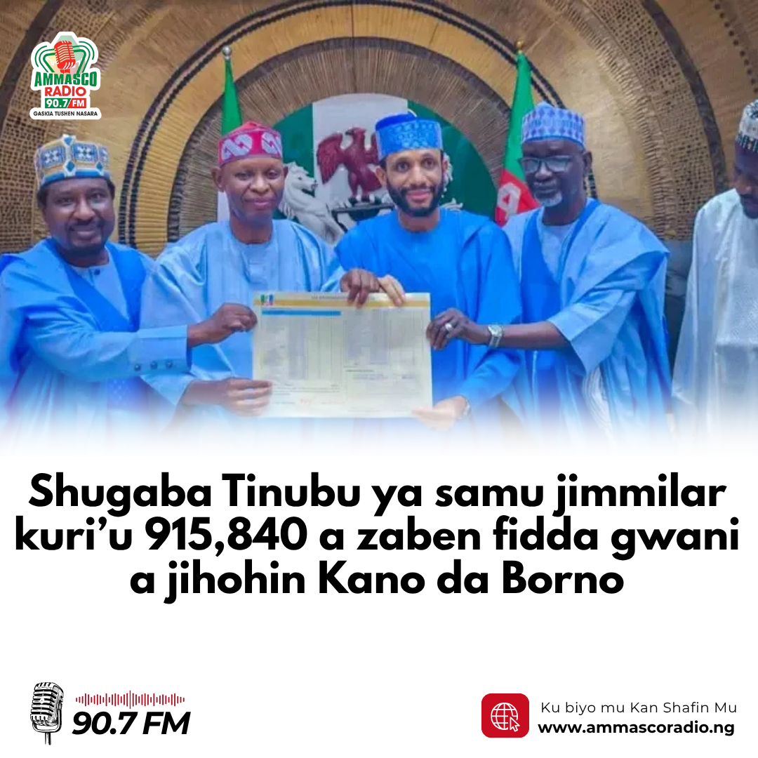 Tinubu ya samu jimmillar kuri'u 915,840 na zaben fidda gwani a jihohin Kano da Borno